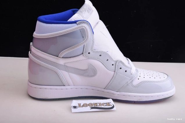 Rep Husky Jordan Racer Blue High CK6637-104 Air White Retro Zoom 1 0709